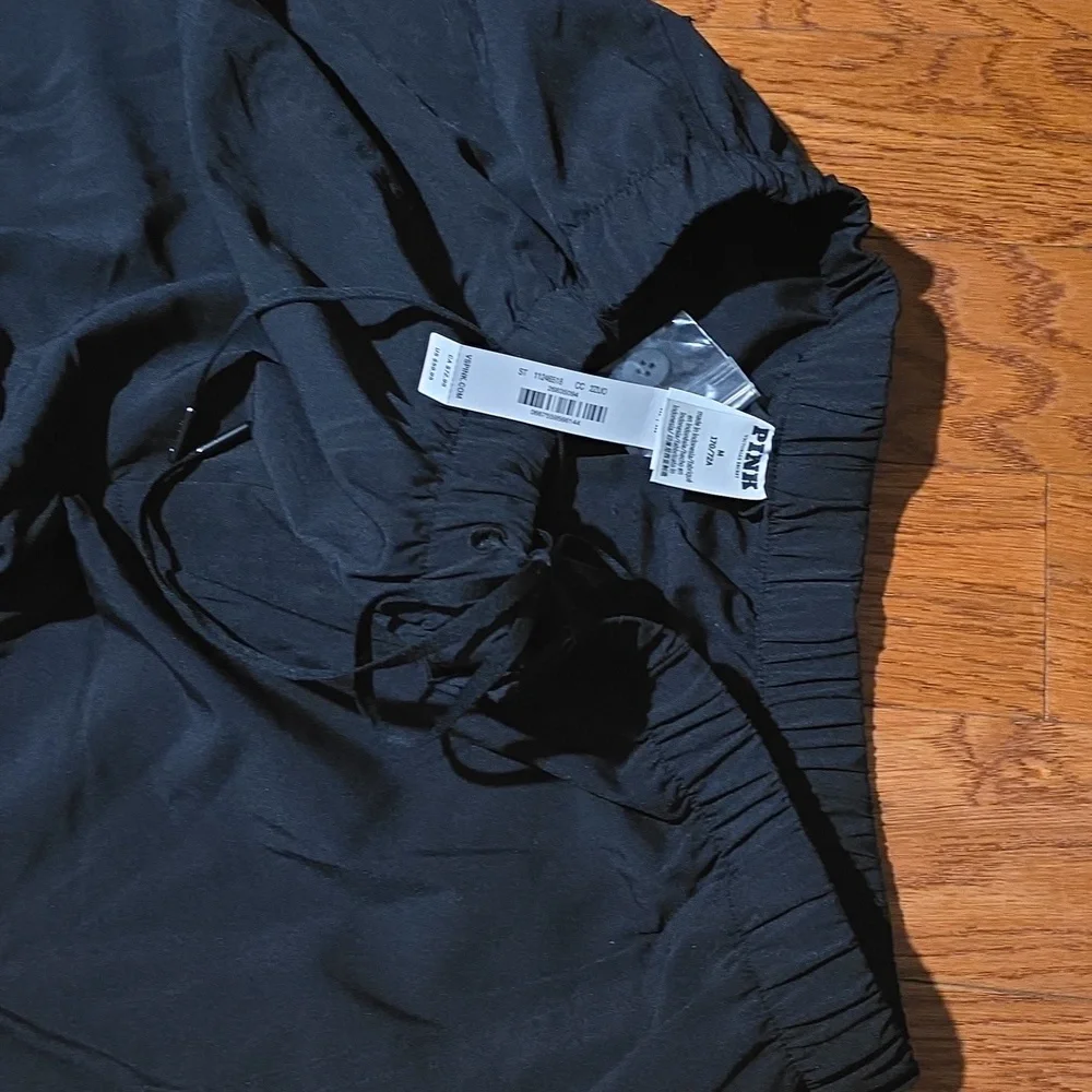 COPY NWT Pink Victoria Secret Parachute Cargo Pants - Black - Picture 6 of 8